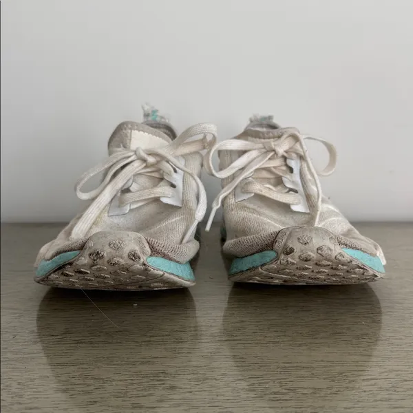 Adidas NMD R1 Sneakers in "White Clear Aqua" Size 7 - Image 4