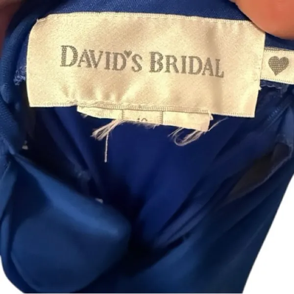 David's Bridal Blue Maxi Dress - Image 7