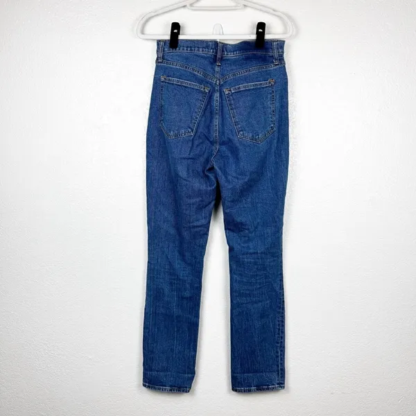 Abercrombie & Fitch The Slim Straight Ultra High Rise Jeans Cotton Blend Size 28 - Image 3
