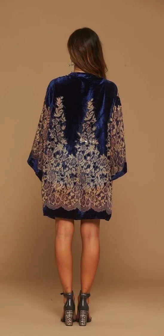12th Tribe shawl wrap velvet festival kimono - Image 5