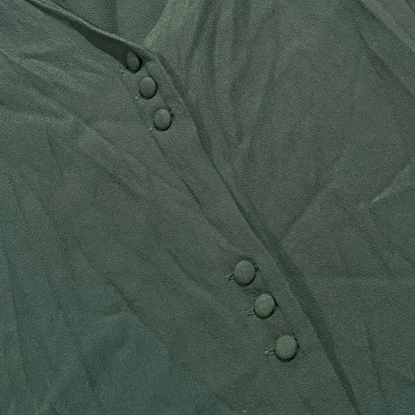 Madewell Shirt Dress Button Up Tunic Flowy Boho Cottagecore Minimalist Green‎ S - Image 7