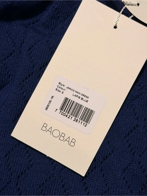NWT BAOBAB Jerico Maxi Dress in Lapis Blue Size Small - Image 6