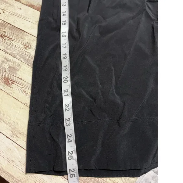 Lululemon Wide-Leg High Rise Crop Pants Size 6 Black Flowy Split Hem - Image 9