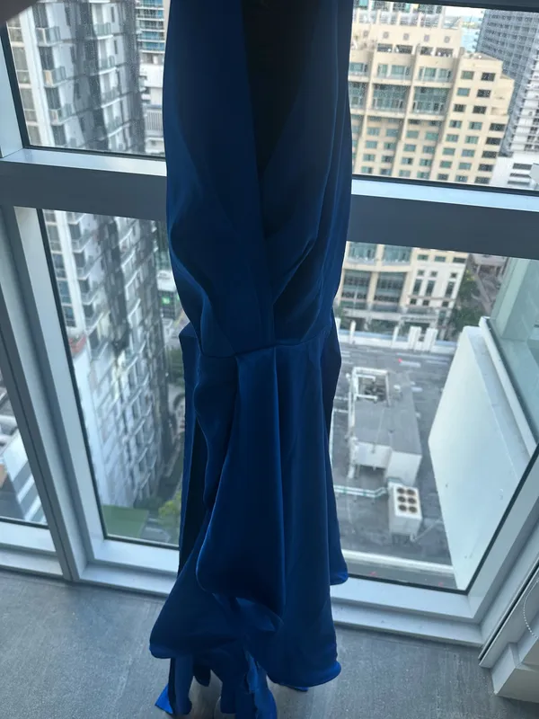Mooyius navy blue formal gown Size M - Image 4
