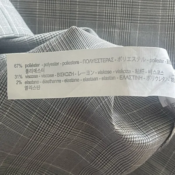 Zara Plaid Double Breasted Blazer - Image 8
