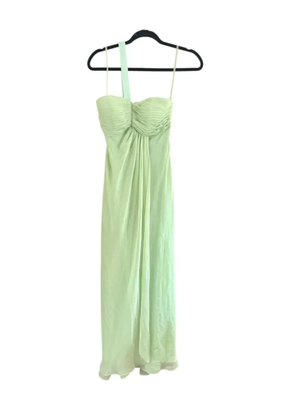 Xscape Light Green Ruched Sweetheart Maxi Dress - Image 9