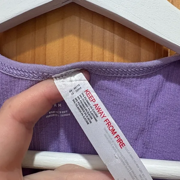 Urban Outfitters Out From Under Size Medium Purple Cropped Bra Top. - Image 5
