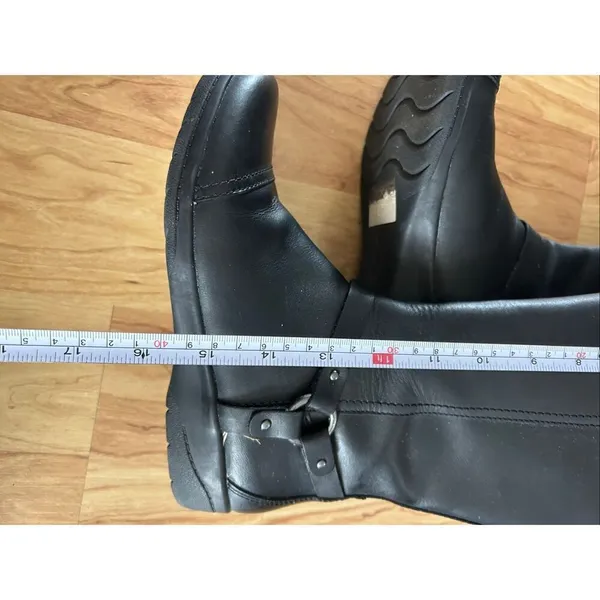 Clarks Women's Cheyn Lindie Knee High Boot Black Leather Size 7.5 M - Image 7