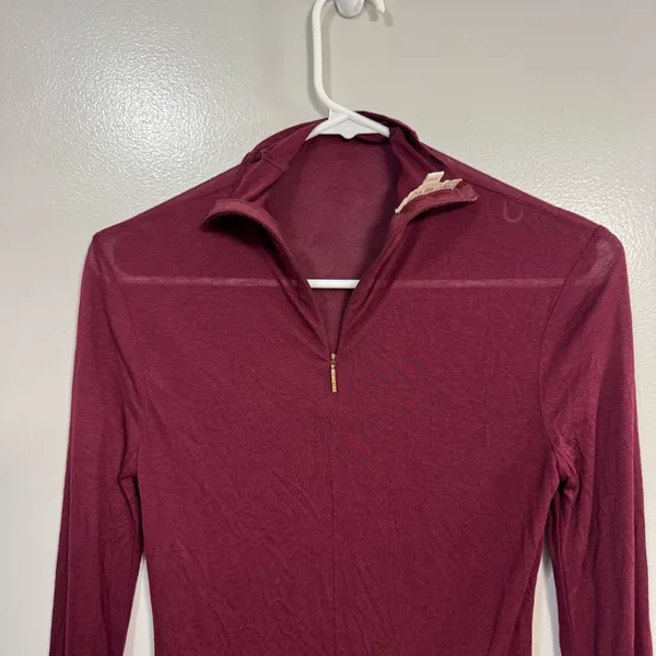 Tory Burch Burgundy Turtleneck Size XXS  - Image 3