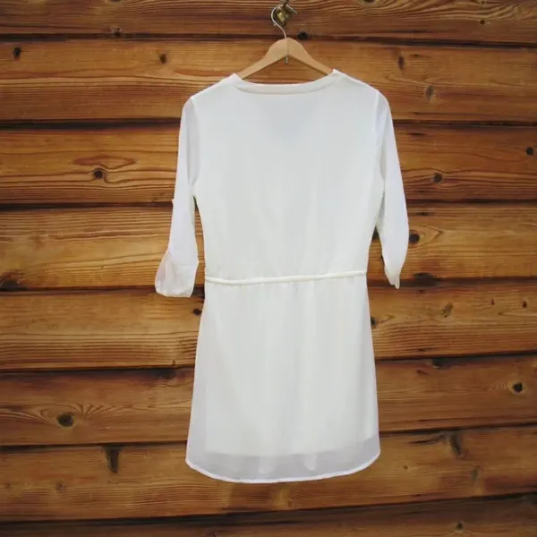 NWT Eros Cream Dress Size M - Image 5