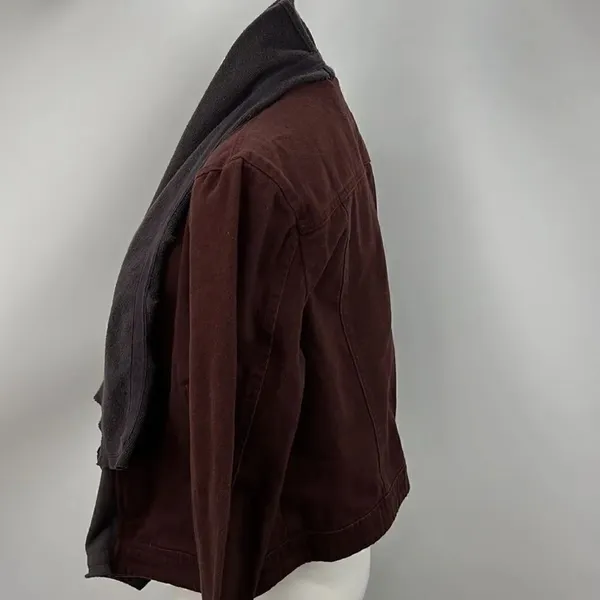BKE large brown denim open jacket - Image 5