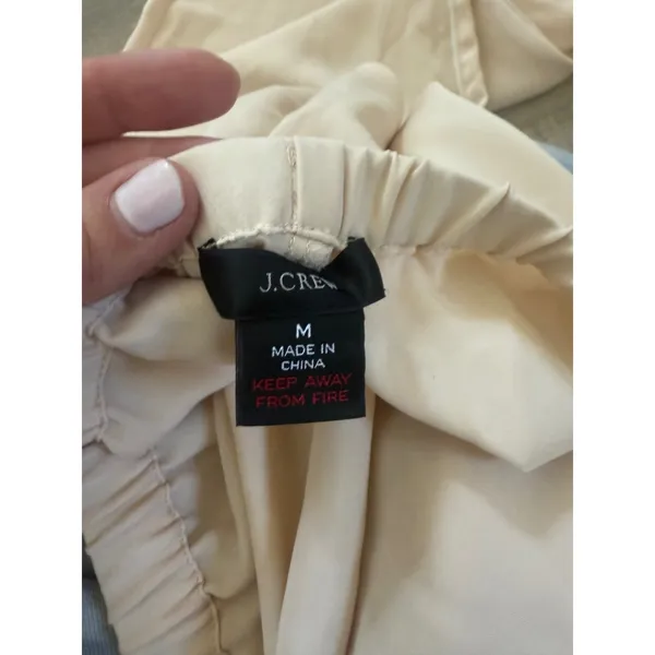 J.Crew "Re-imagined" Satin Pajama‎ Set - Soft Champagne - Image 7