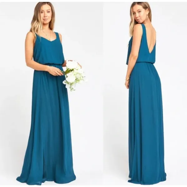 NWT Show Me Your Mumu Kendall Maxi Dress‎ in Deep Jade Chiffon - Image 6