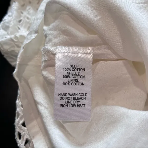 Lulus Make‎ a Wish White Eyelet Ruffled Mini Dress MEDIUM - Image 13