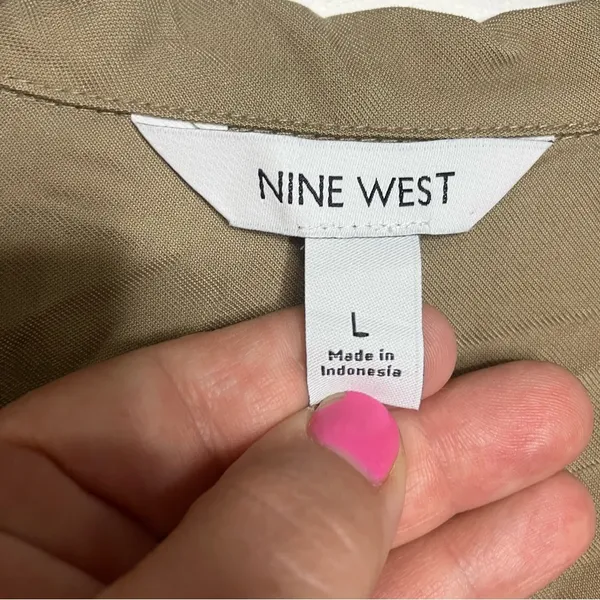 Nine West utility wrap dress new with tags women’s size large business‎ casual - Image 4
