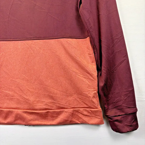 The North Face Jacket Womens Fleece Burgandy‎ Orange Full Zip Activewear Small - Image 8