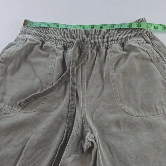 Zara‎ -172 Women's Grey Denim Joggers Raw Hem Size Medium - Image 5