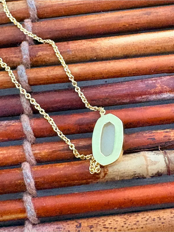 Kendra Scott Gold Oval Pendant Necklace 18”-20” - Image 5