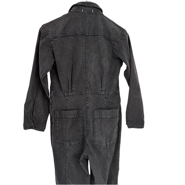 Alex Mill Expedition Jumpsuit Washed Black Tencel‎ Cotton Boiler Suit XS - Image 4