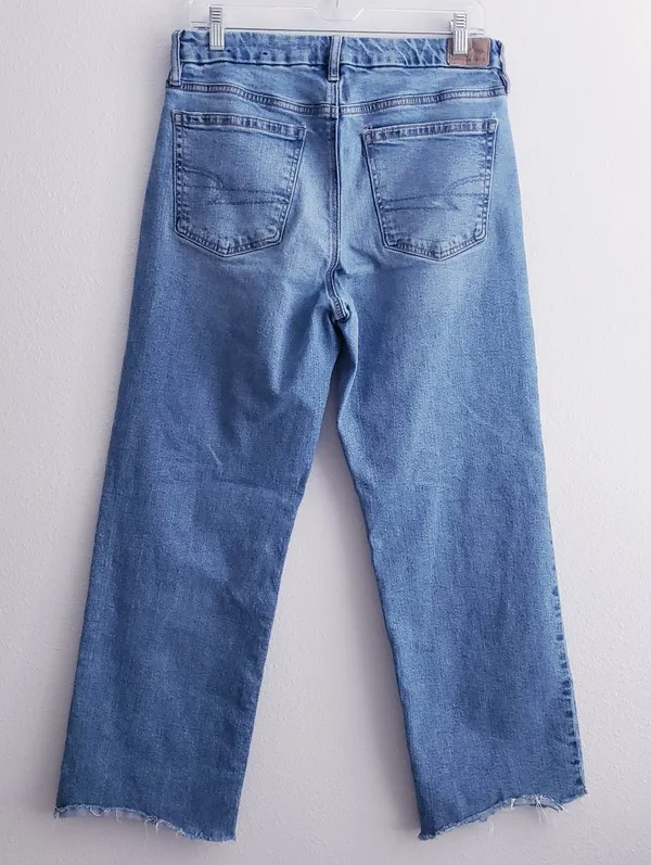 American Eagle Denim Straight Leg Mom Jeans - Image 6