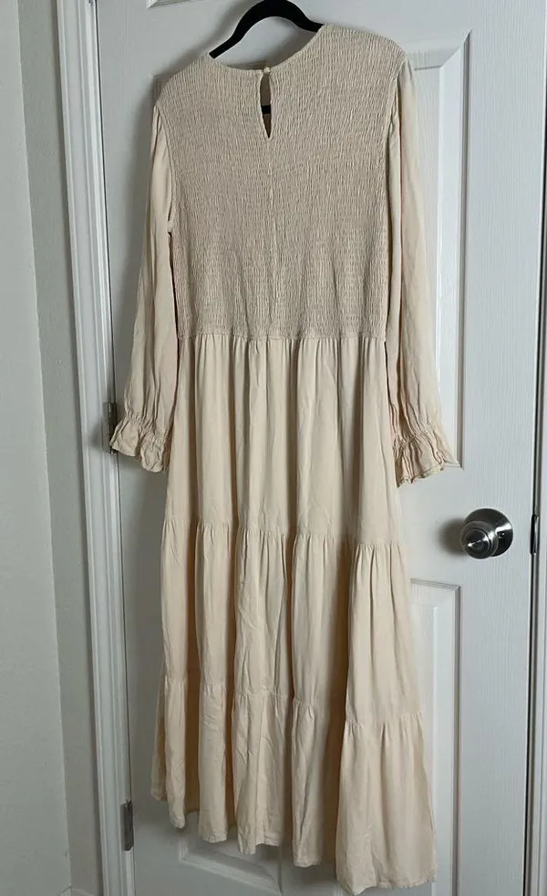 Women's Casual Long Sleeve Smocked Dress size X-Large - Image 9