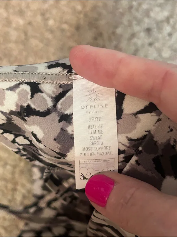 OFFLINE by Aerie Real Me Floral Sports Bra XS/P Cropped Racerback Cardio Tank - Image 8