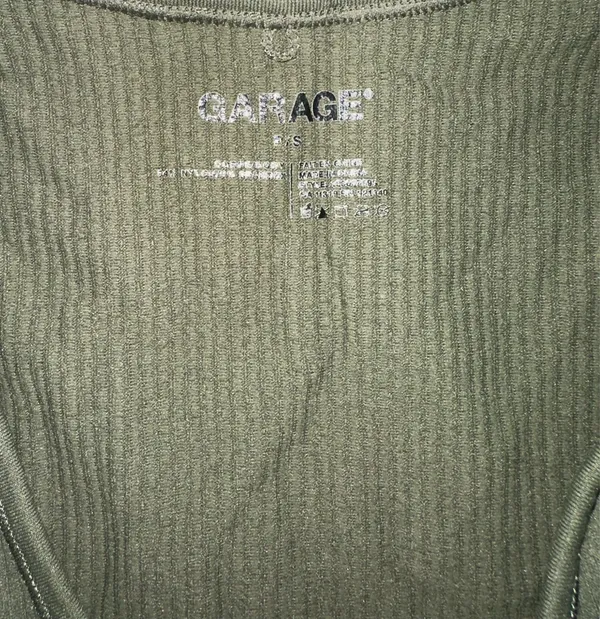 Garage Long Sleeve Crop Top - Image 2