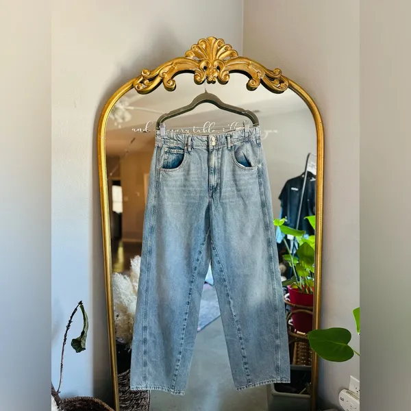 Free people aster straight leg Highrise jeans nwot size 32 - Image 2
