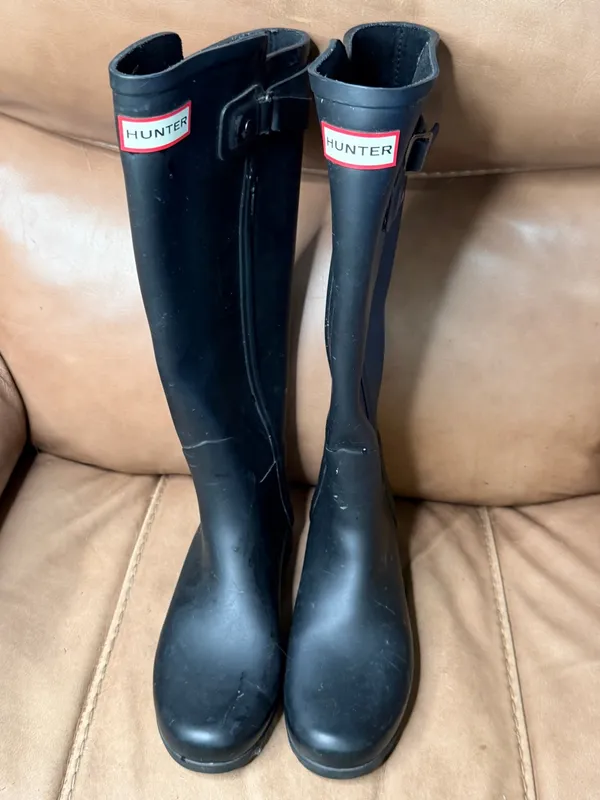 Hunter Norris Field Side Adjustable Black Boots - Image 5