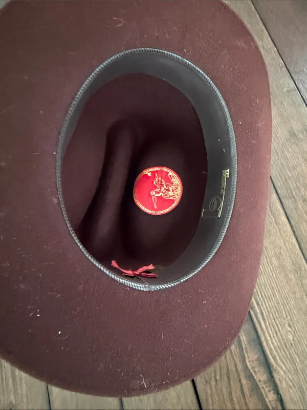 Bollman Brown Felt Western Cowboy Hat Size 7 1/2 - Image 3