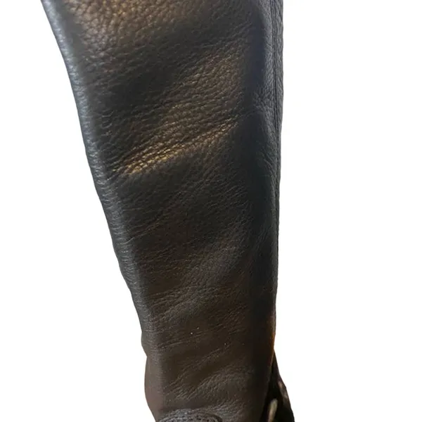 Frye Women’s Black Leather Phillip Harness Tall Riding Boots Back Zip Size 6 - Image 11