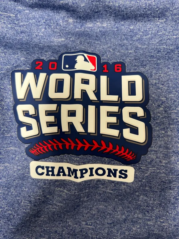 Stitches Chicago Cubs World Series Pullover Blue Size XL - Image 3