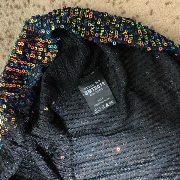 VICI Iridescent Sequin Cami Top Womens Small Multi Color Party Disco SMT2011 - Image 5