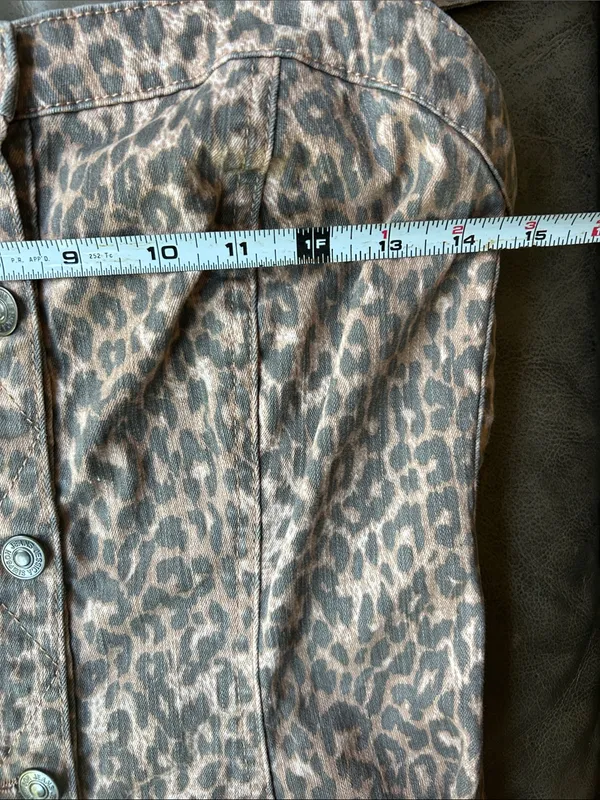 Jessica Simpson Leopard-Print Button-Front Mini Dress in Brown - Image 6