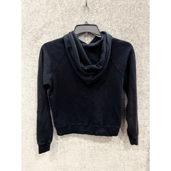 MATE the Label Women Hoodie XS Black Organic Cotton Raglan Pullover - Image 8