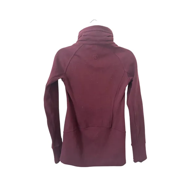 LULULEMON Radiant‎ Zippered Jacket II Maroon Sz 4 - Image 3