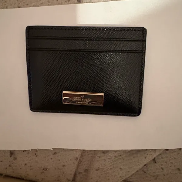 Kate Spade‎ Black Leather Card Case - Image 5