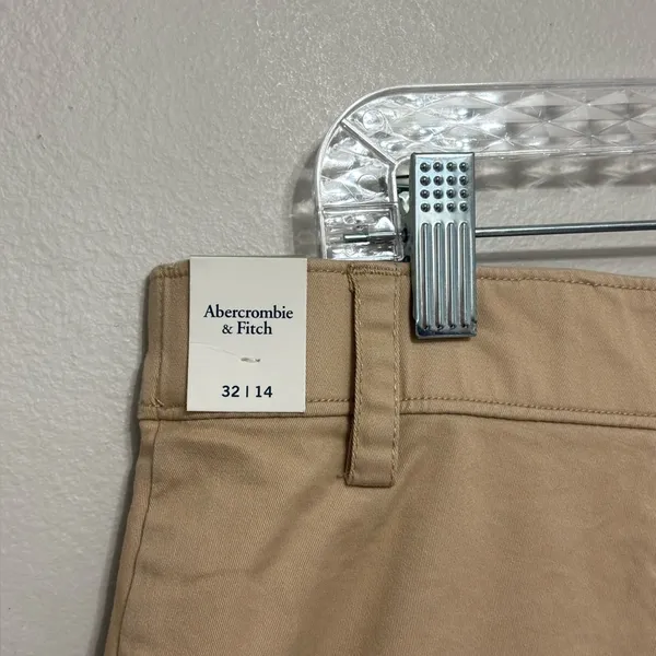 NEW Abercrombie Women’s Cotton Khaki Chinos in Light Tan - Size 14/32 - Image 3