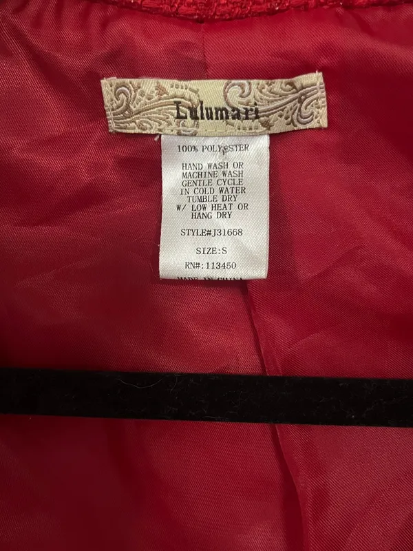 Women’s red peacoat - Image 2