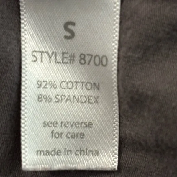 Active Basic Women's  Gray Long Sleeve T-Shirt Size S - Image 4