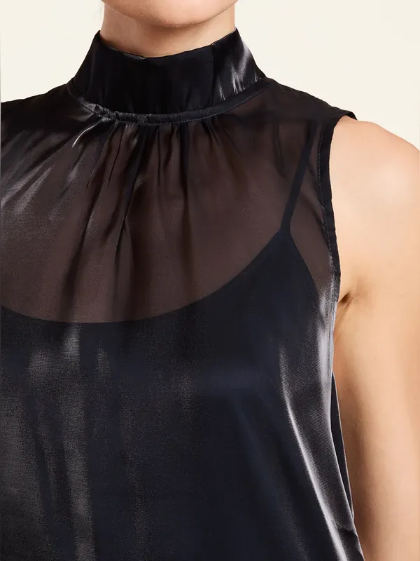 NWT CAARA Alette Dress size XS Navy Ink maxi few moda ted baker - Image 4