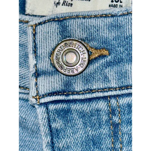 Abercrombie & Fitch Curve Love Super Skinny Ankle High Rise Blue Jeans Sz 30 10 - Image 5