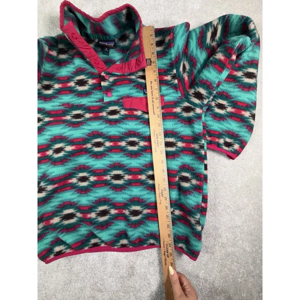 Patagonia Synchilla Snap-T Fleece Pullover Wild Desert Beryl Green Size M - Image 8