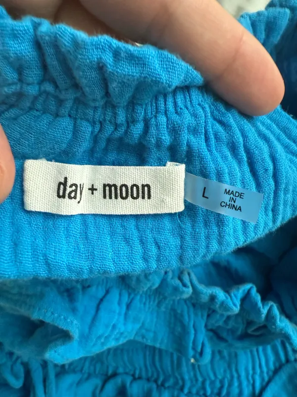 Day and Moon romper Blue Size L - Image 5