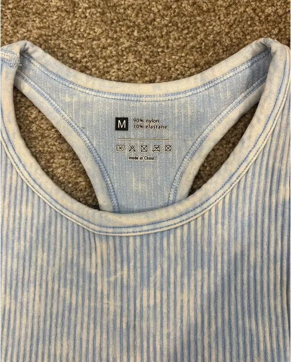 Light blue wash tank top Size M - Image 3
