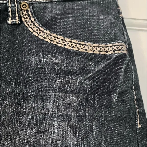 EARL JEAN Vintage Women’s Blue Denim Mini Skirt - Image 5