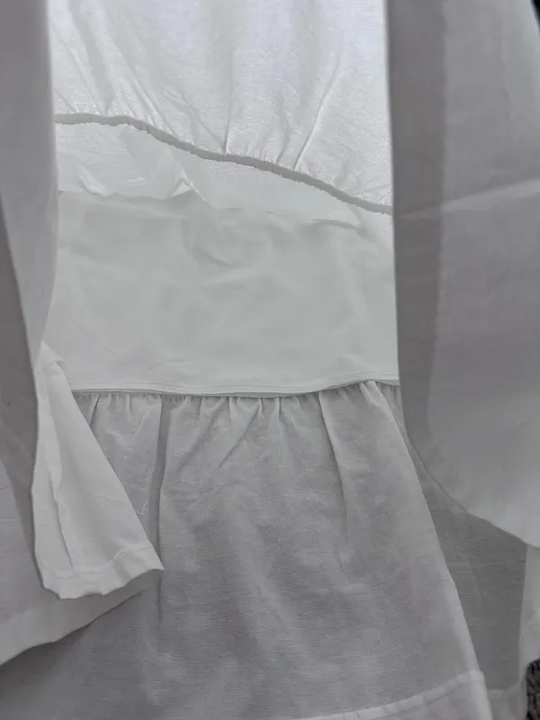 White Tiered Maxi Skirt - Image 7