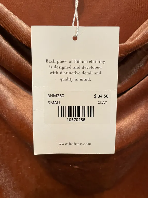 Bohme Velvet Long Sleeve - Image 3