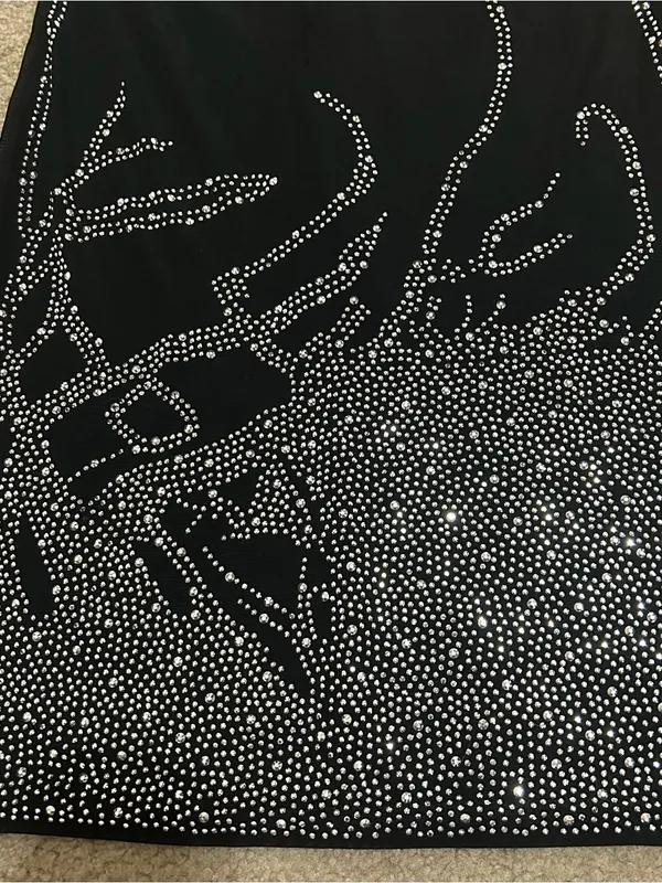 Unbranded Sheer Rhinestone Mesh Halter Mini Dress Festival Y2K Clubwear - Image 8