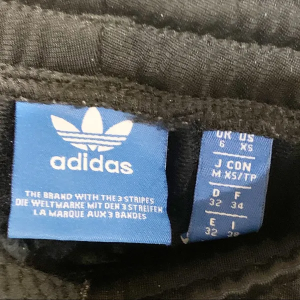 Adidas Womens Size XS Black Skinny‎ 3 Stripe Track Pant - Image 3
